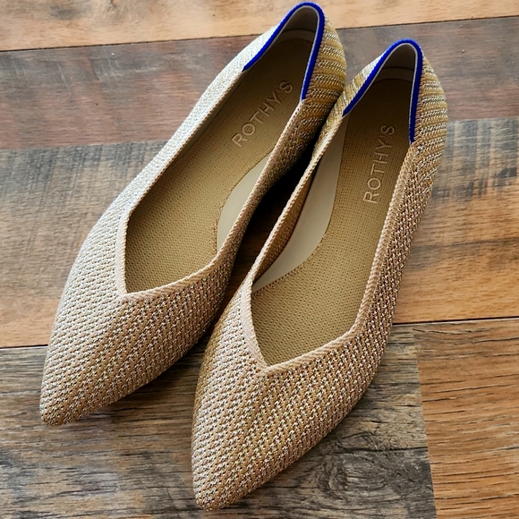 Rothy's Shoes - Rothy's The Point II In Gold Sz 7 NWOT